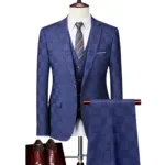 Anzug Blau Mit Weste