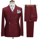 Anzug Weste Rot​