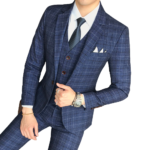 Blaues Tweed