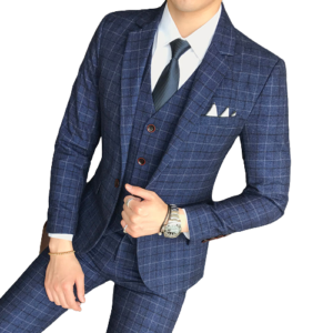 Blaues Tweed