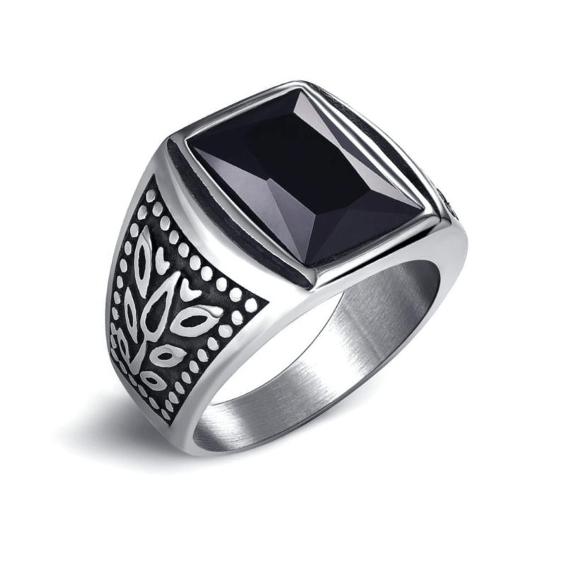 Ring Schwarzer Stein