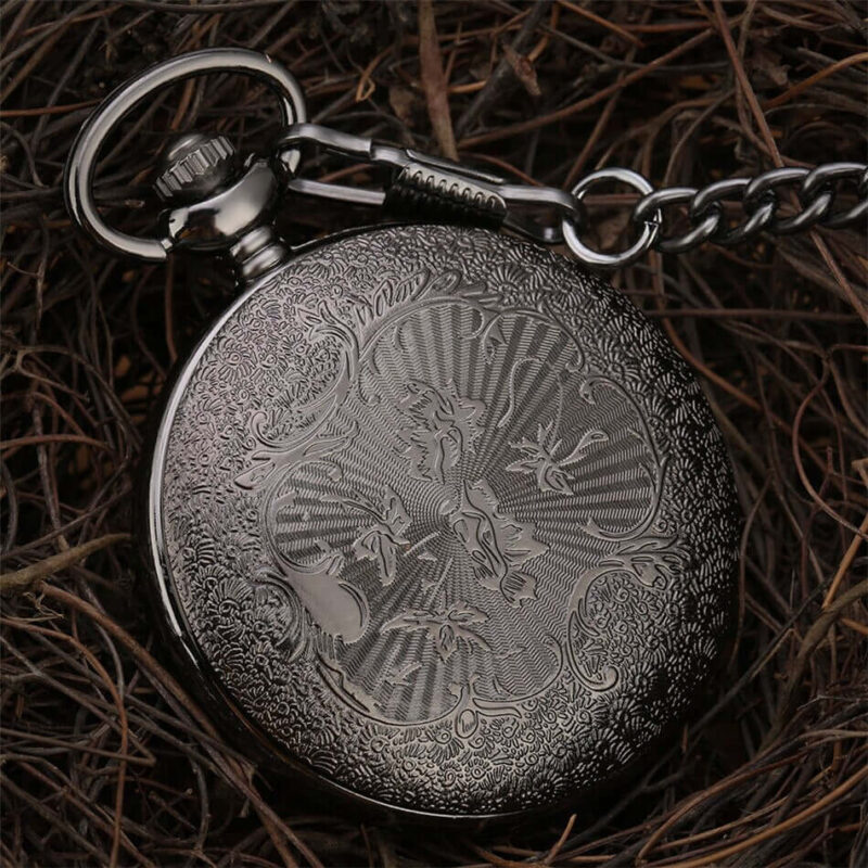 Taschenuhr Schwarz – Bild 3